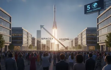 SpaceX scavalca Amazon: è la quinta società più ricca al mondo