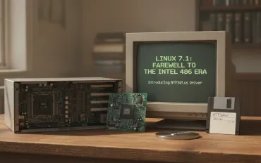 Linux 7.1: Addio all'era Intel 486 e debutto del driver NTFSplus