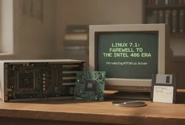 Linux 7.1: Addio all'era Intel 486 e debutto del driver NTFSplus