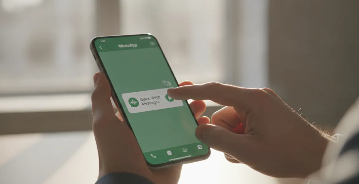 WhatsApp rivoluziona l'esperienza utente: arrivano i messaggi vocali rapidi via widget