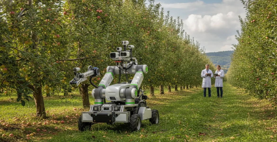 Rivoluzione hi-tech nei frutteti: il robot che analizza la salute delle piante