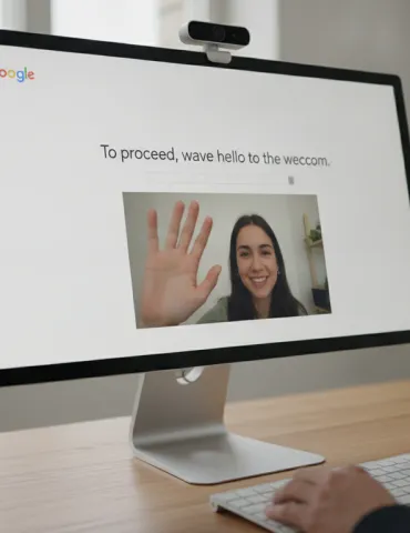 Google rivoluziona la sicurezza online: per superare il CAPTCHA ora dovrai salutare la webcam
