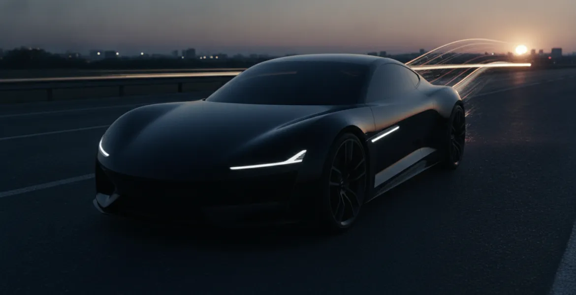 L’auto che inghiotte la luce: arriva il nero totale che sfida la fisica
