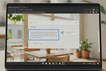Google Chrome introduce Select from Screen: Gemini risponde a ogni frammento del web