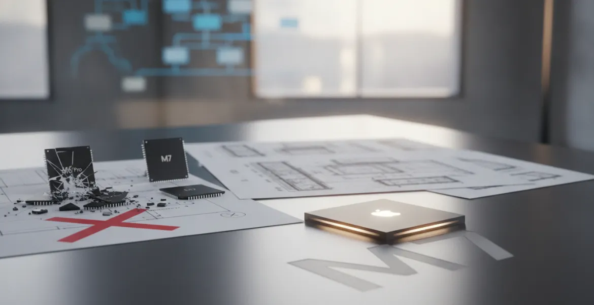 Apple rivoluziona la roadmap dei chip: addio a M6 Pro e Max, si punta tutto sulla serie M7