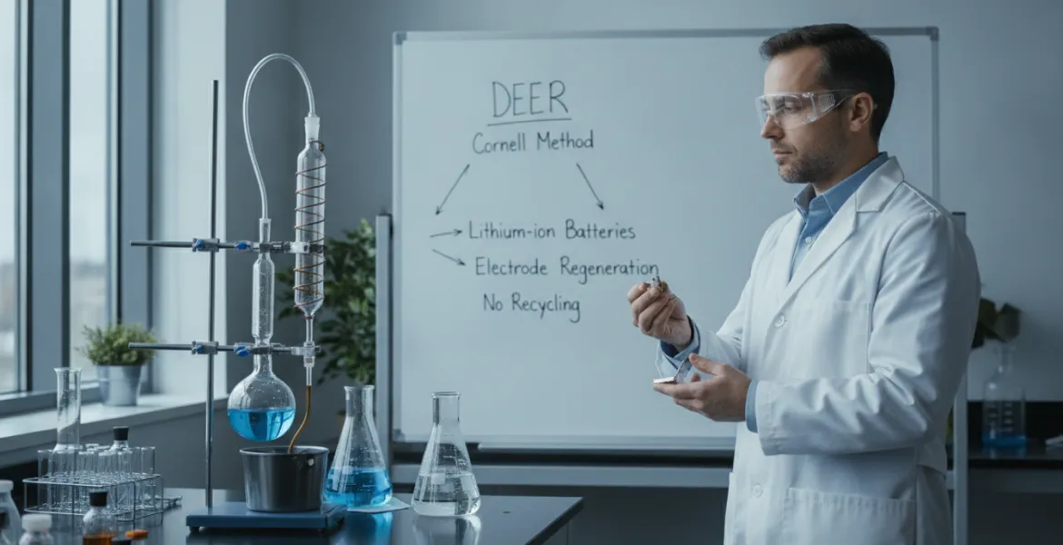 Batterie al litio infinite: il metodo DEER di Cornell che rigenera gli elettrodi senza riciclo