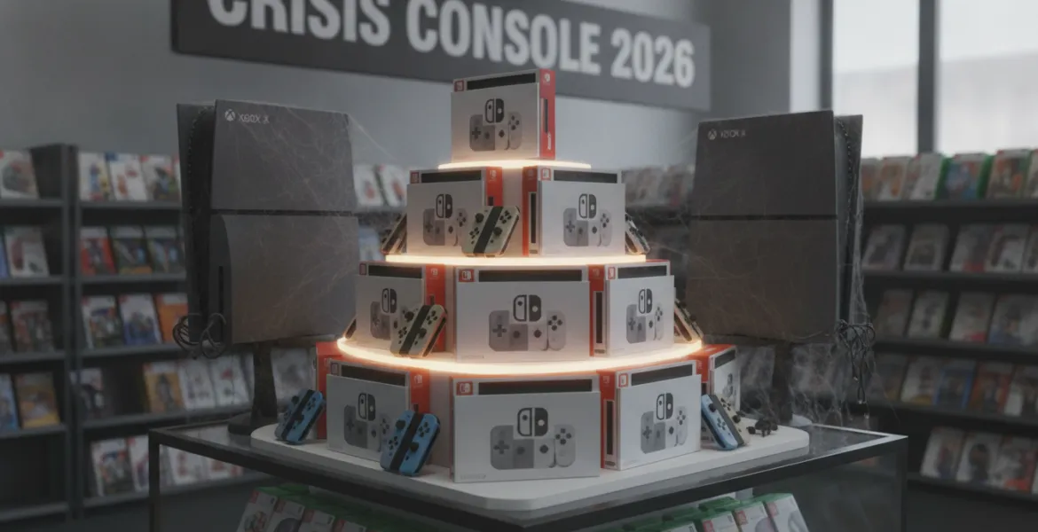 Crisi Console 2026: PlayStation e Xbox ai minimi storici mentre Nintendo domina