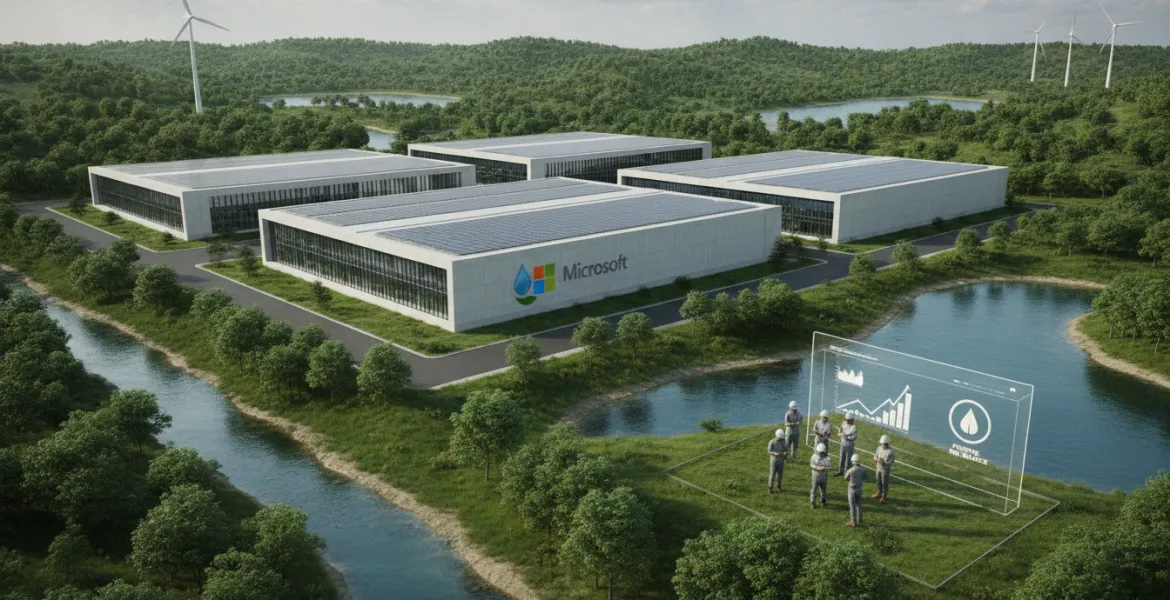 Microsoft anticipa il futuro: raggiunto il bilancio idrico positivo per i data center