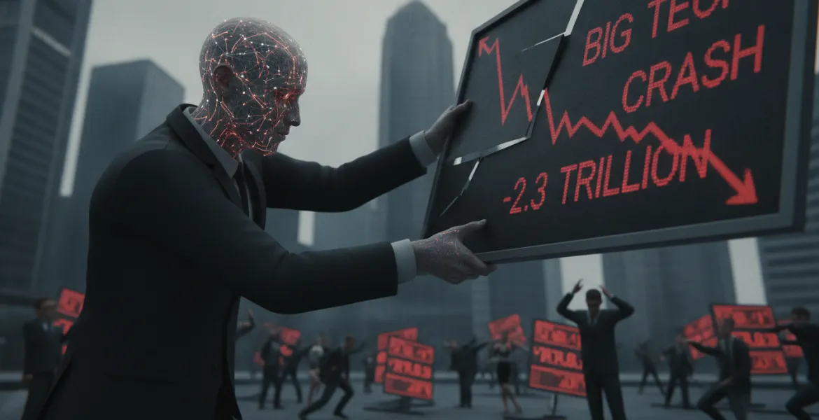 L'Intelligenza Artificiale scuote i mercati: Big Tech in rosso per 2.300 miliardi