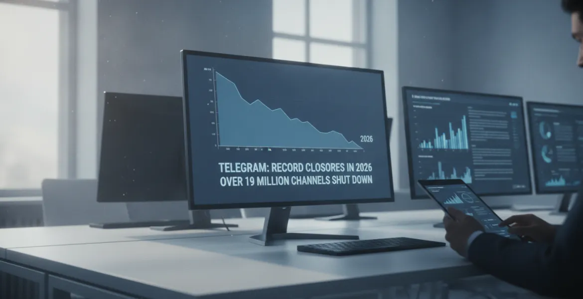 Telegram: Record di chiusure nel 2026, oltre 19 milioni di canali oscurati