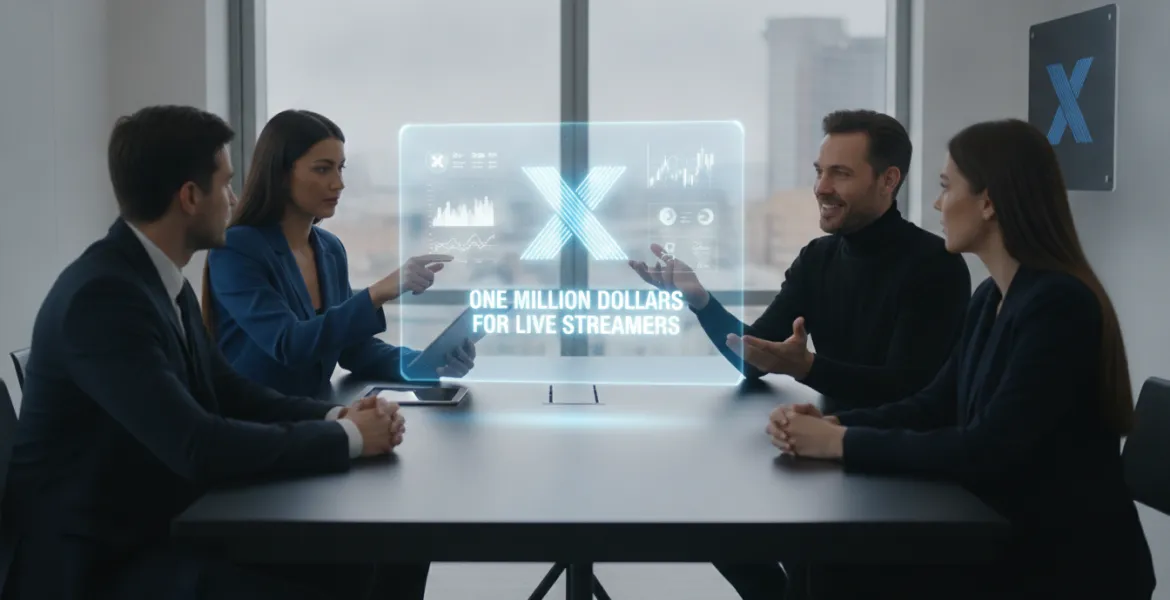 X sfida i colossi del video: pronto un milione di dollari per i live streamer