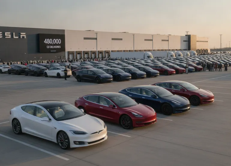 Tesla domina il mercato: record di 480mila consegne nel secondo trimestre