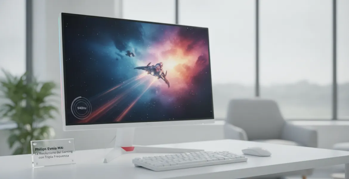 Philips Evnia M4: la rivoluzione del gaming con tripla frequenza fino a 540Hz