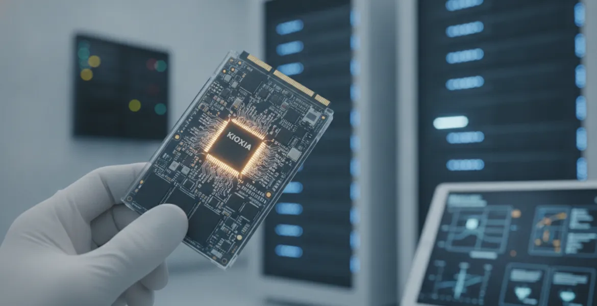 Kioxia sfida i colossi della memoria: debutta la NAND a 332 strati per i server del futuro