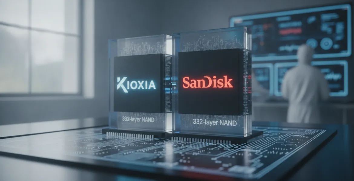 Kioxia e Sandisk sfidano il futuro: al via la produzione della memoria NAND a 332 layer per l'era dell'IA