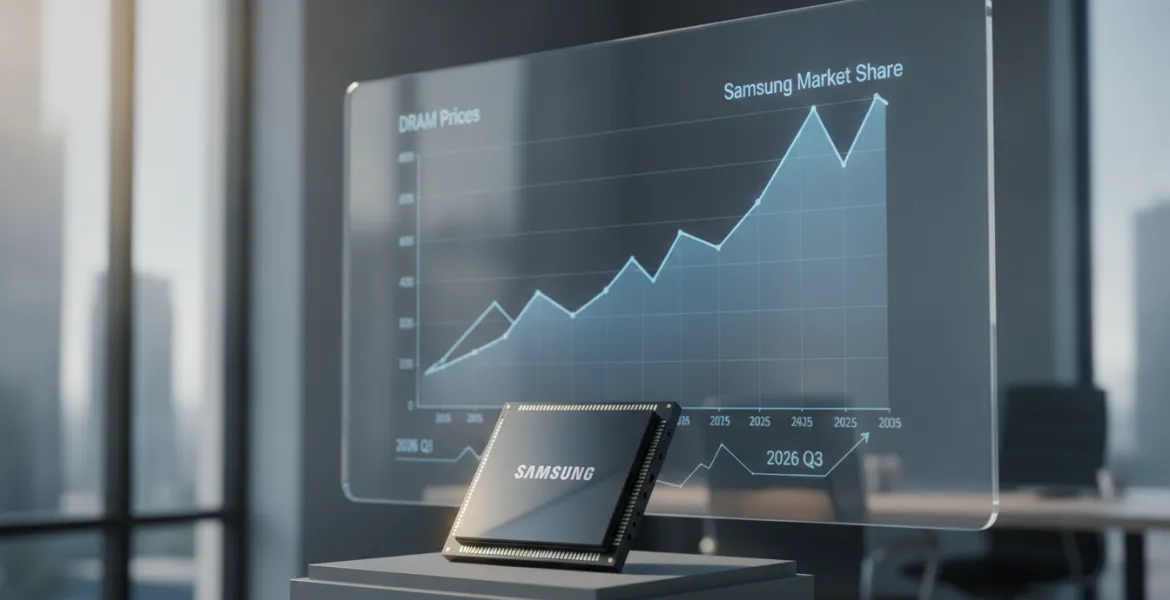 Samsung domina il mercato DRAM: prezzi alle stelle nel terzo trimestre 2026