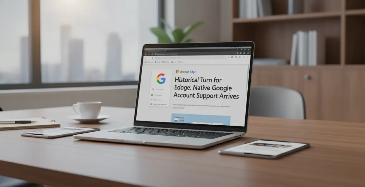 Svolta storica per Microsoft Edge: arriva il supporto nativo agli account Google