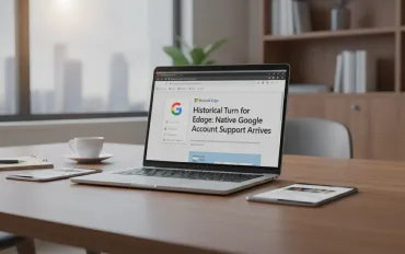 Svolta storica per Microsoft Edge: arriva il supporto nativo agli account Google