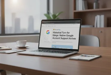 Svolta storica per Microsoft Edge: arriva il supporto nativo agli account Google