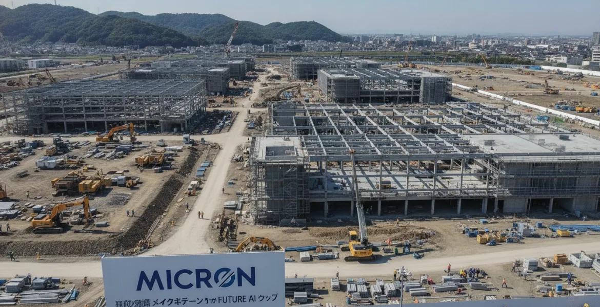 Micron accelera in Giappone: al via la costruzione della mega-factory di Hiroshima per i chip IA del futuro