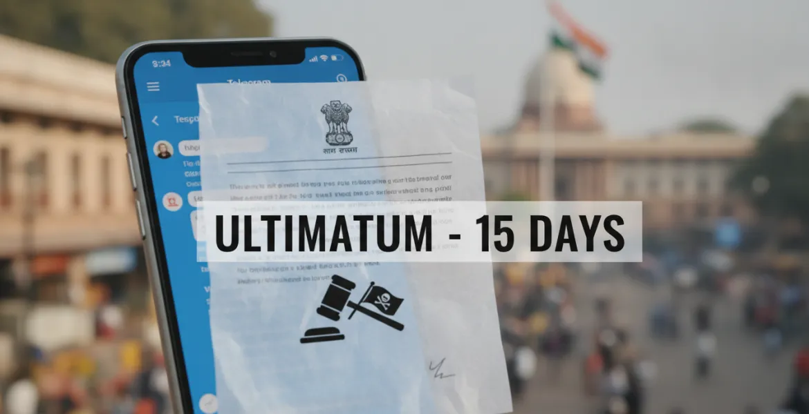 Telegram sotto pressione in India: ultimatum di 15 giorni contro pirateria e contenuti illeciti