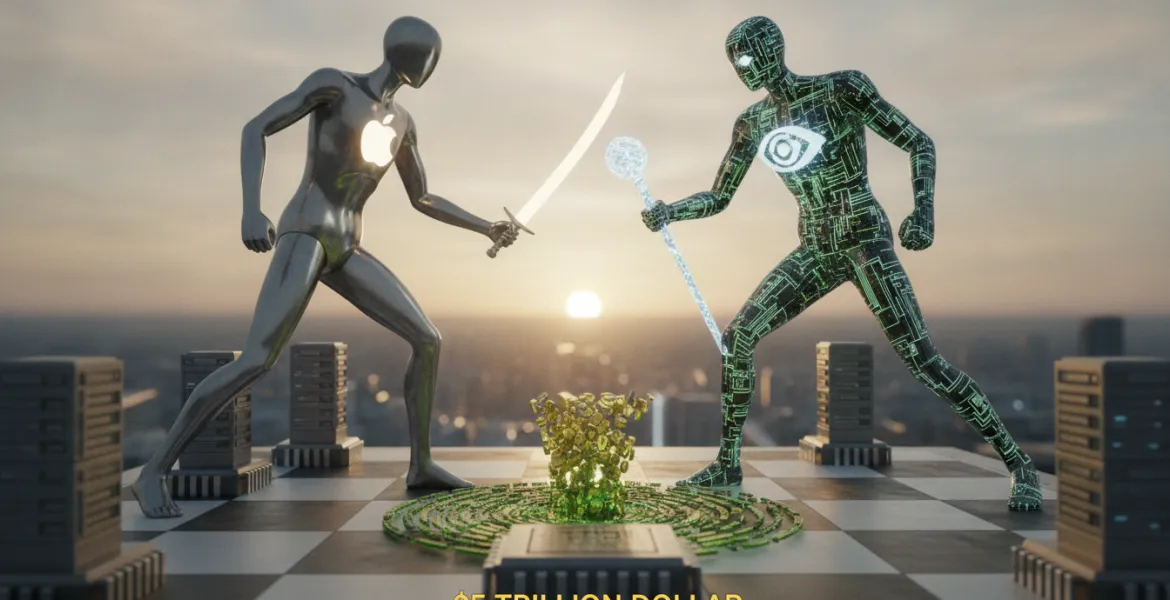Apple sfida Nvidia per il trono mondiale: il duello da 5 trilioni di dollari