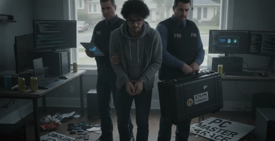 Crypto-truffe su Steam: l'FBI arresta hacker che finanziava i pasti con i fondi rubati