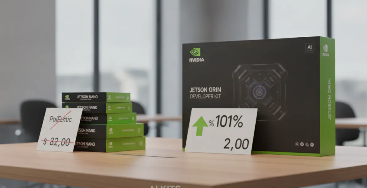 Nvidia rincara la gamma Jetson: aumenti record fino al 101% per i kit AI