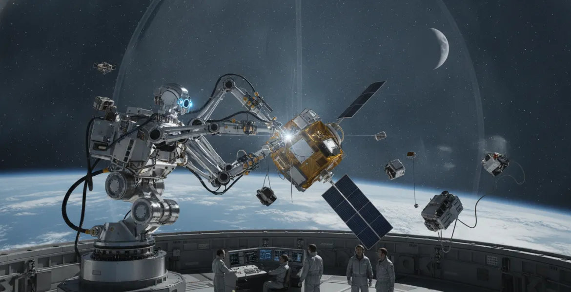 La nuova frontiera della manutenzione spaziale: il robot meccanico che rigenera i satelliti