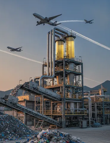 Dalle discariche al cielo: la svolta cinese che trasforma la plastica in carburante per aerei