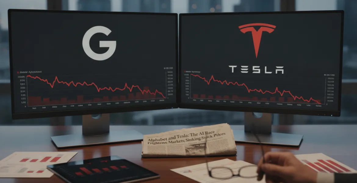 Alphabet e Tesla: la corsa all'IA spaventa i mercati e affonda i titoli in borsa