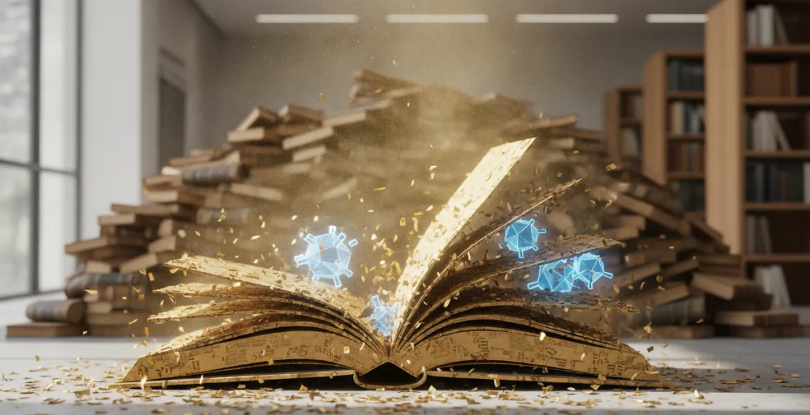 L'oro di carta: perché l'IA sta divorando milioni di libri fisici