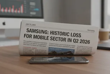 Samsung: storica perdita per il settore mobile nel secondo trimestre del 2026