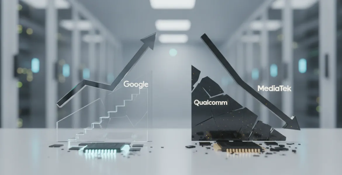 Rivoluzione nel Mercato dei chip 2026: Google e Samsung in ascesa, crisi per Qualcomm e MediaTek