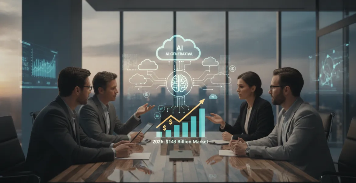 Il Boom del Cloud nel 2026: L'IA Generativa spinge il mercato a 143 miliardi di dollari