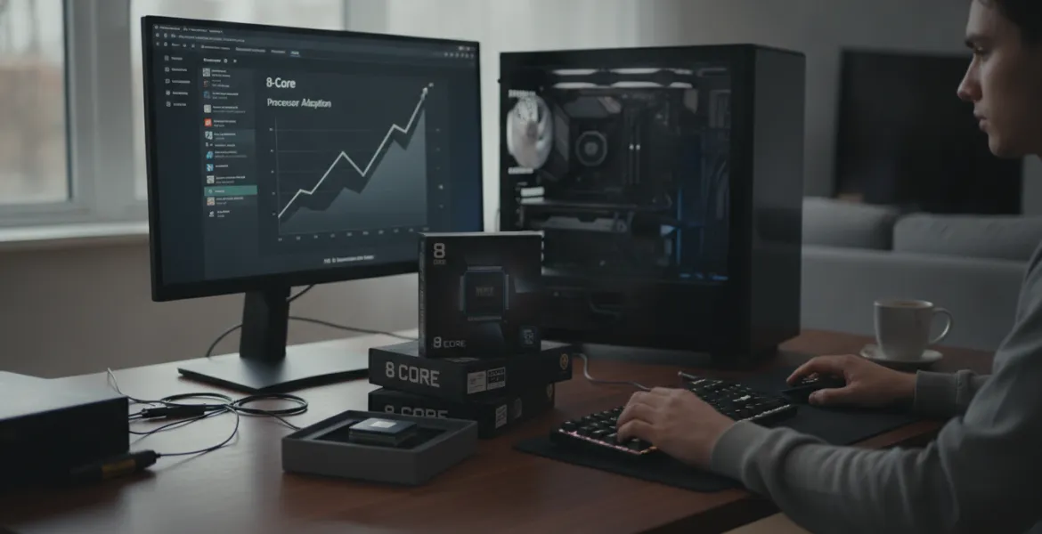 Rivoluzione hardware su Steam: I processori a 8 core diventano lo standard per i videogiocatori