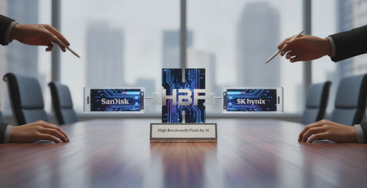 HBF: SanDisk e SK hynix lanciano il nuovo standard High Bandwidth Flash per l'IA