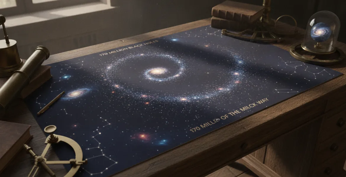170 milioni di Buchi Neri: Svelata la Mappa Segreta della Via Lattea