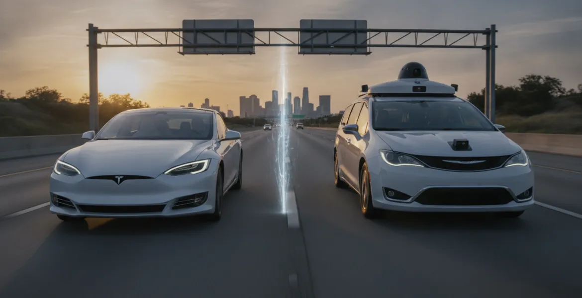 Tesla contro Waymo: Il grande scontro tecnologico sulla sicurezza della guida autonoma
