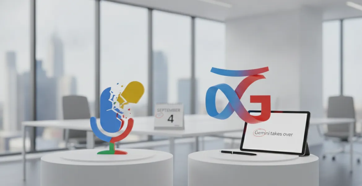 Addio Google Assistant: dal 4 settembre Gemini prenderà il controllo totale dell'ecosistema
