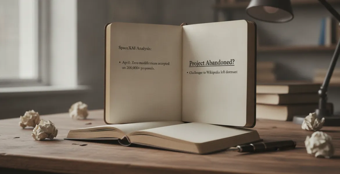 Grokipedia al capolinea: l'enciclopedia di Elon Musk non si aggiorna più