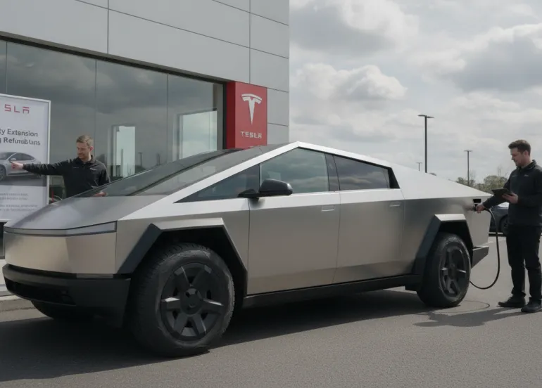 Tesla Cybertruck, arriva il richiamo ufficiale: garanzia estesa e rimborsi per i difetti di ricarica