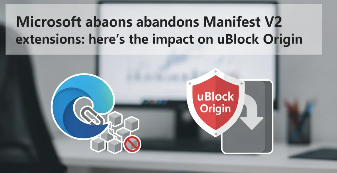 Microsoft Edge abbandona le estensioni Manifest V2: ecco l'impatto su uBlock Origin