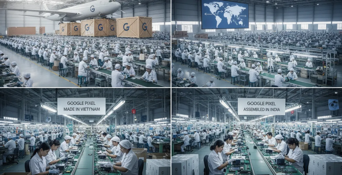 Google abbandona la Cina: la produzione dei Pixel si sposta in Vietnam e India