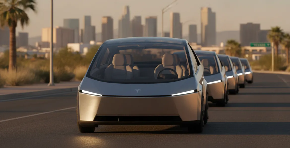 Tesla Cybercab: i Robotaxi senza volante pronti al debutto in Texas e Nevada