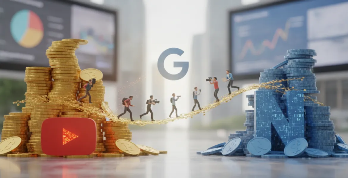 YouTube sfida Netflix a colpi di milioni: l'offensiva di Google per blindare i creator
