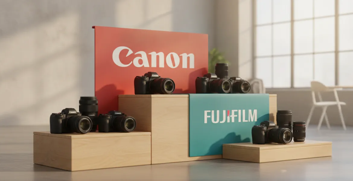 Canon inarrestabile e Fujifilm sul podio: la nuova gerarchia del mercato fotografico mondiale