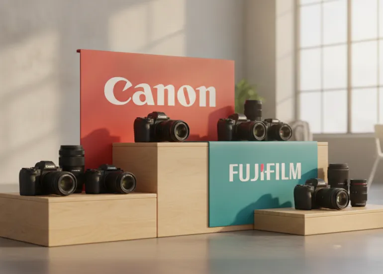Canon inarrestabile e Fujifilm sul podio: la nuova gerarchia del mercato fotografico mondiale