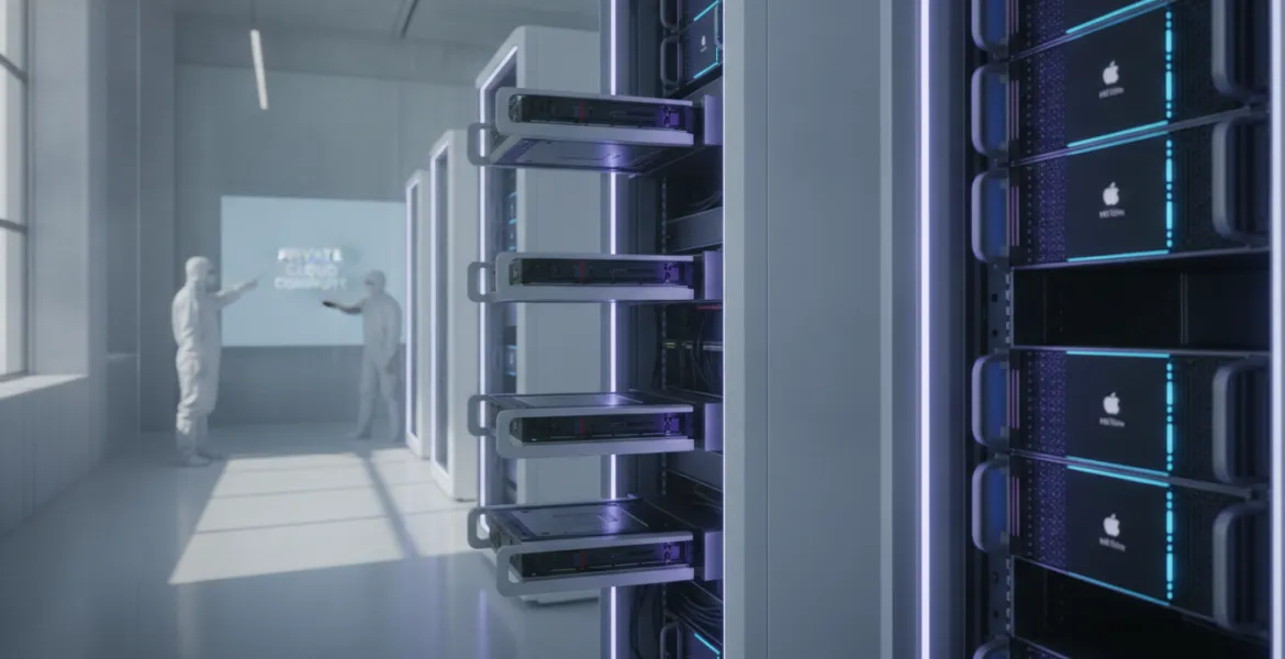 Apple svela la potenza di Private Cloud Compute: trapelano i server con chip M5 Ultra