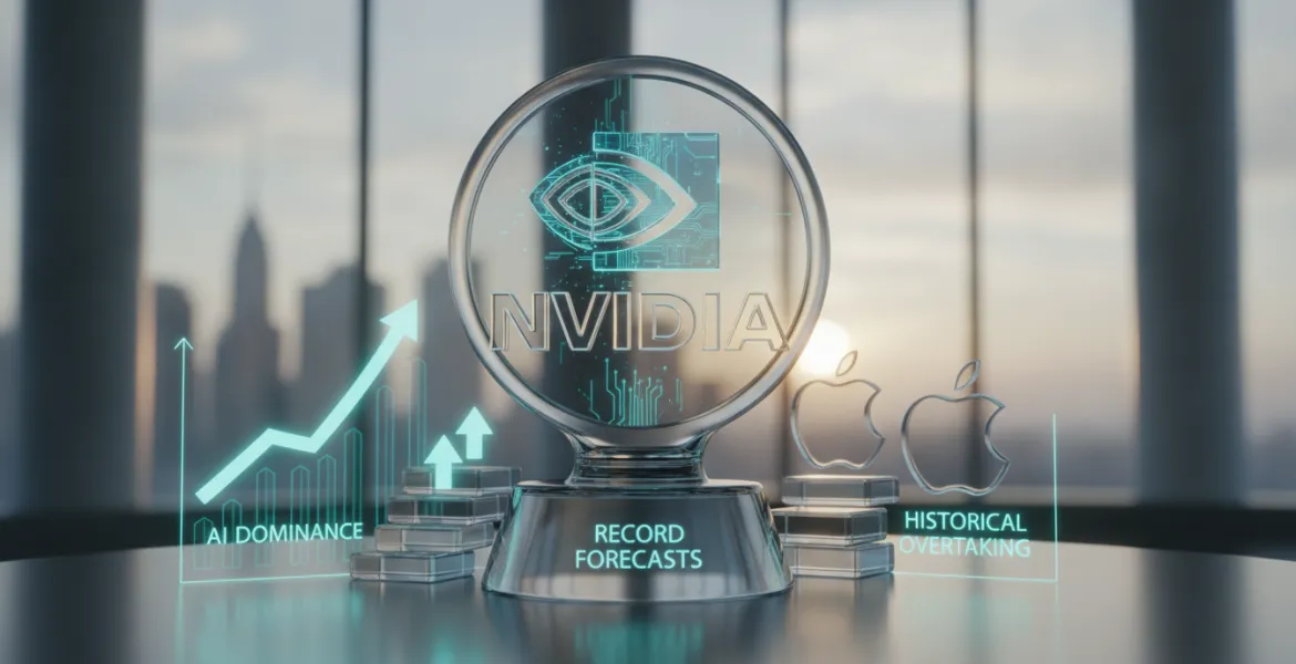Nvidia domina l'era dell'Intelligenza Artificiale: previsioni record e sorpasso storico su Apple e Google